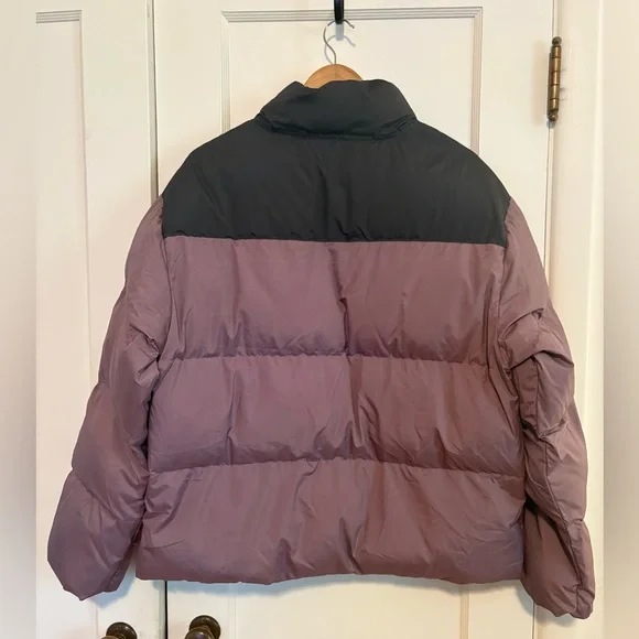 Fabletics Mauve Two-Tone Puffer Jacket - Picture 2 of 5